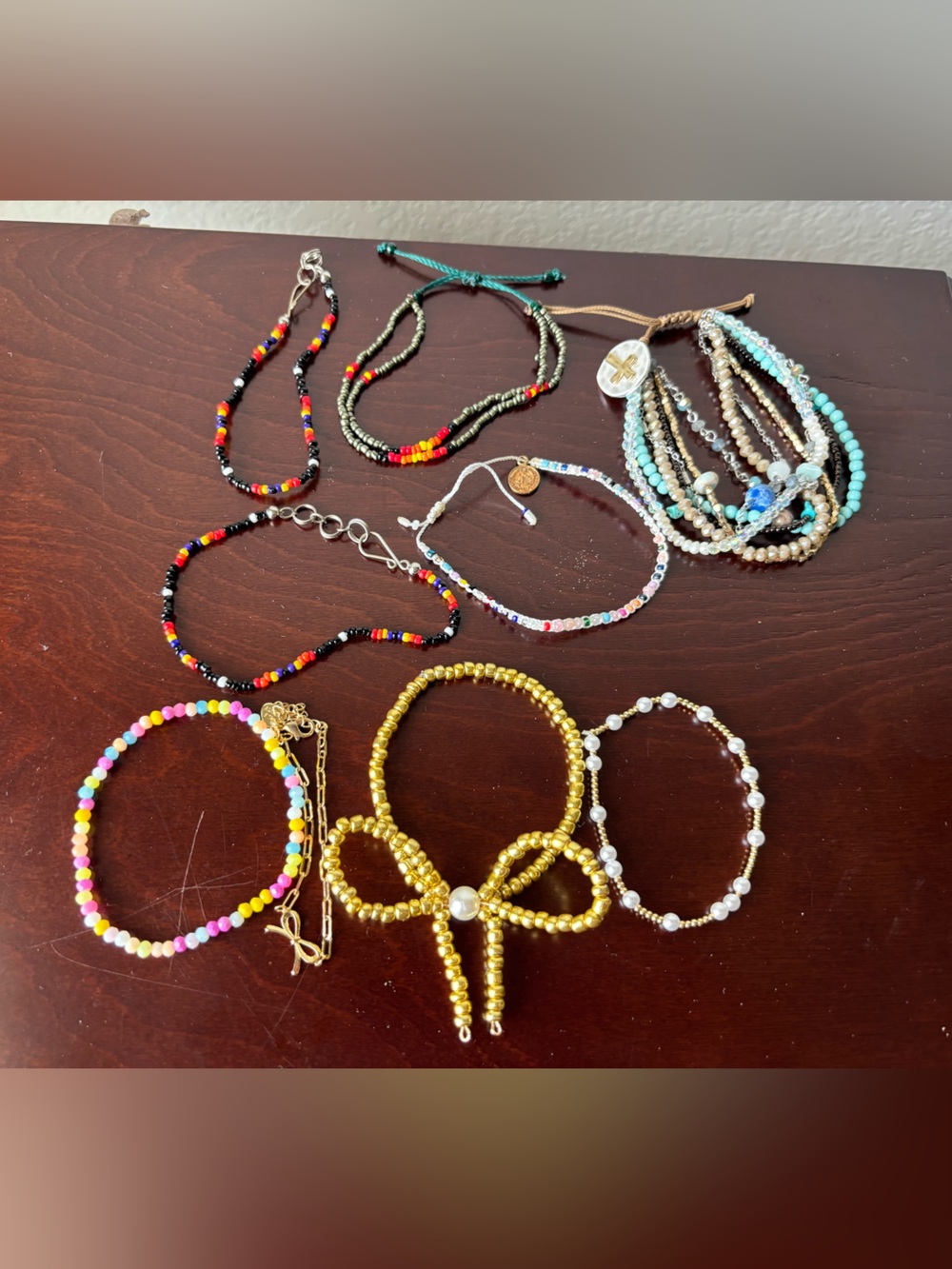 Colorful Beaded Women’s Bracelet Set - Multicolor